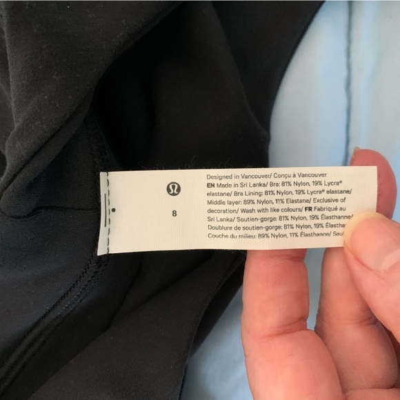 NWOT Lululemon Peloton Black Align Sports Bra size 8 - Picture 7 of 8